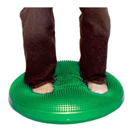 Fabrication Enterprises CanDo Inflatable Vestibular Seating/Standing Disc, 60 cm (24"), Green 30-1868G